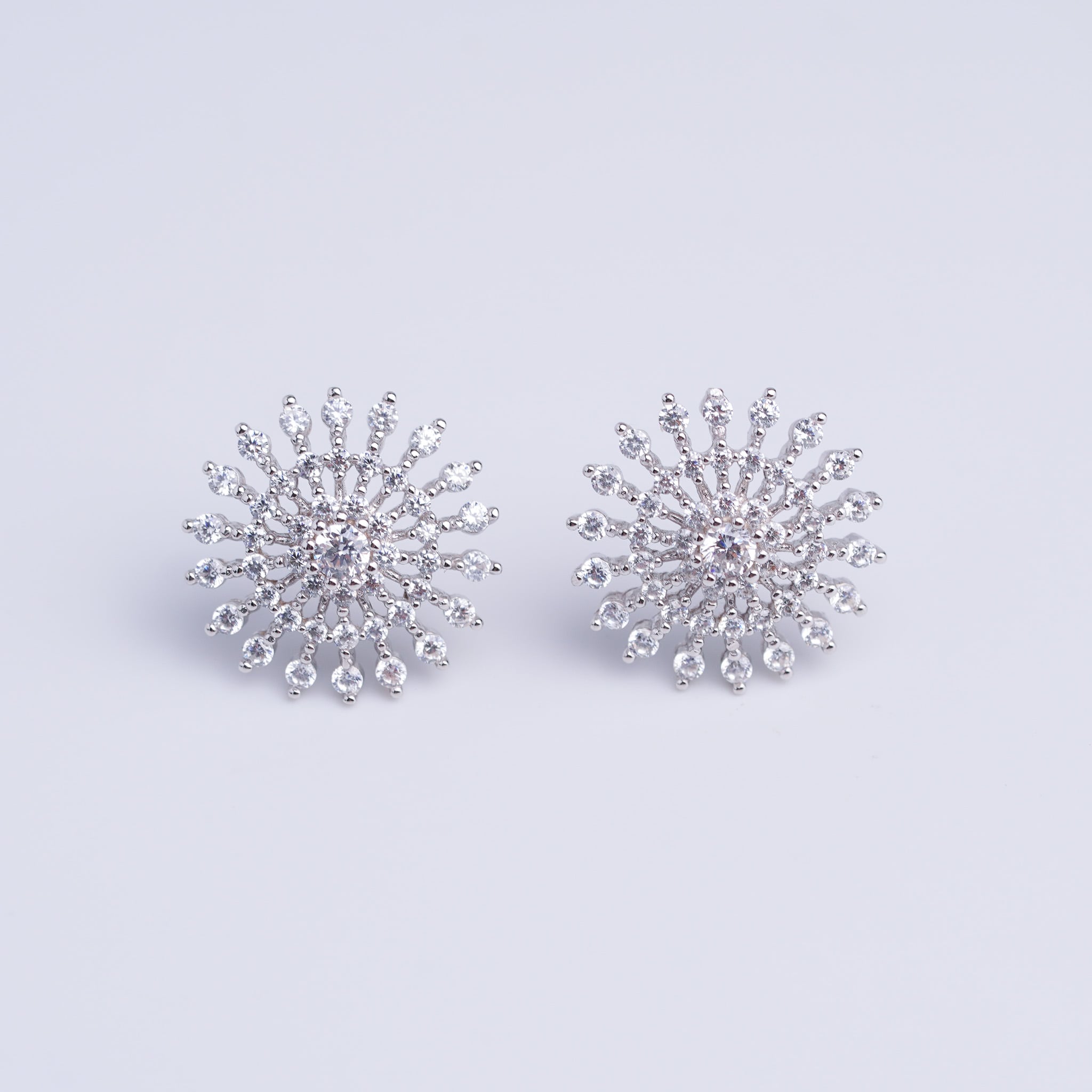 Flower Earrings, Multi-Dot