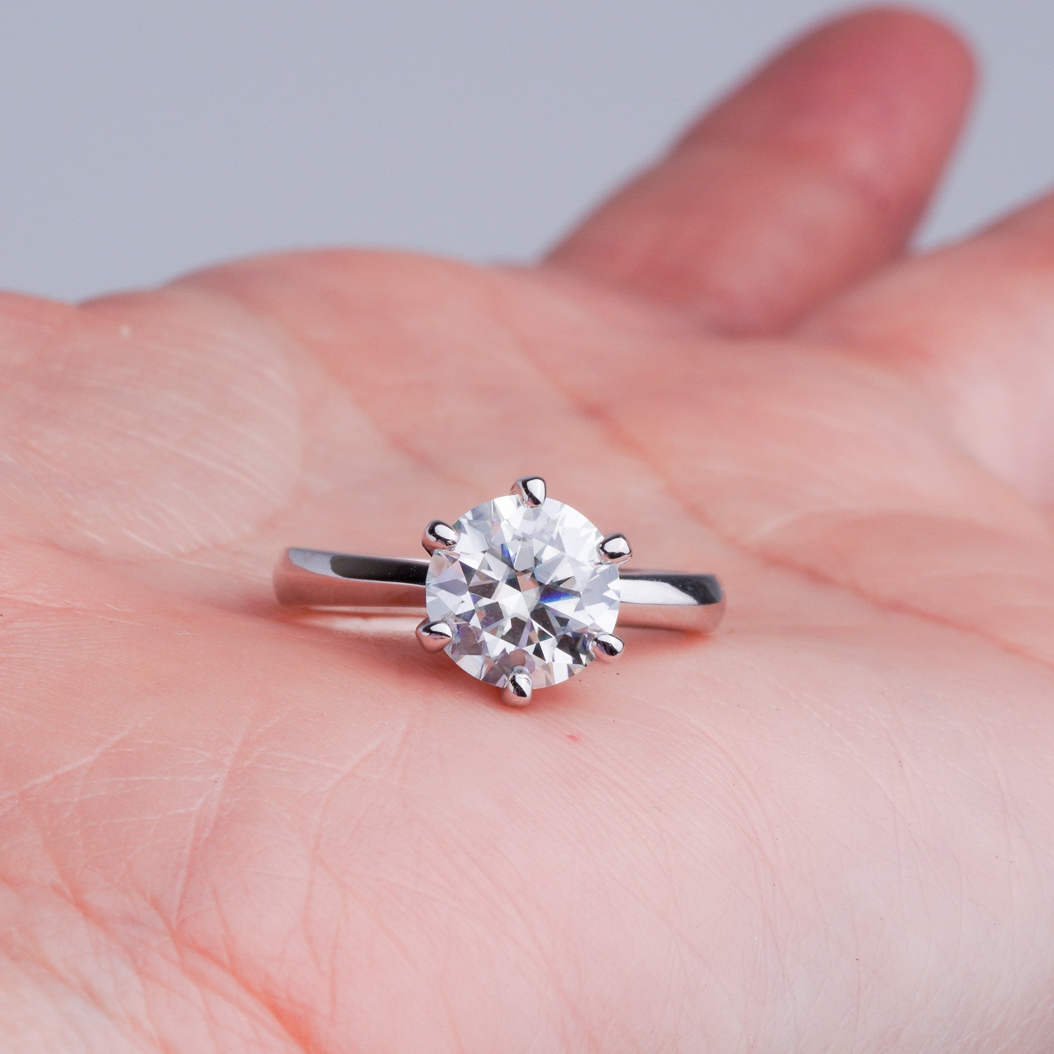 Round Solitaire Engagement Ring