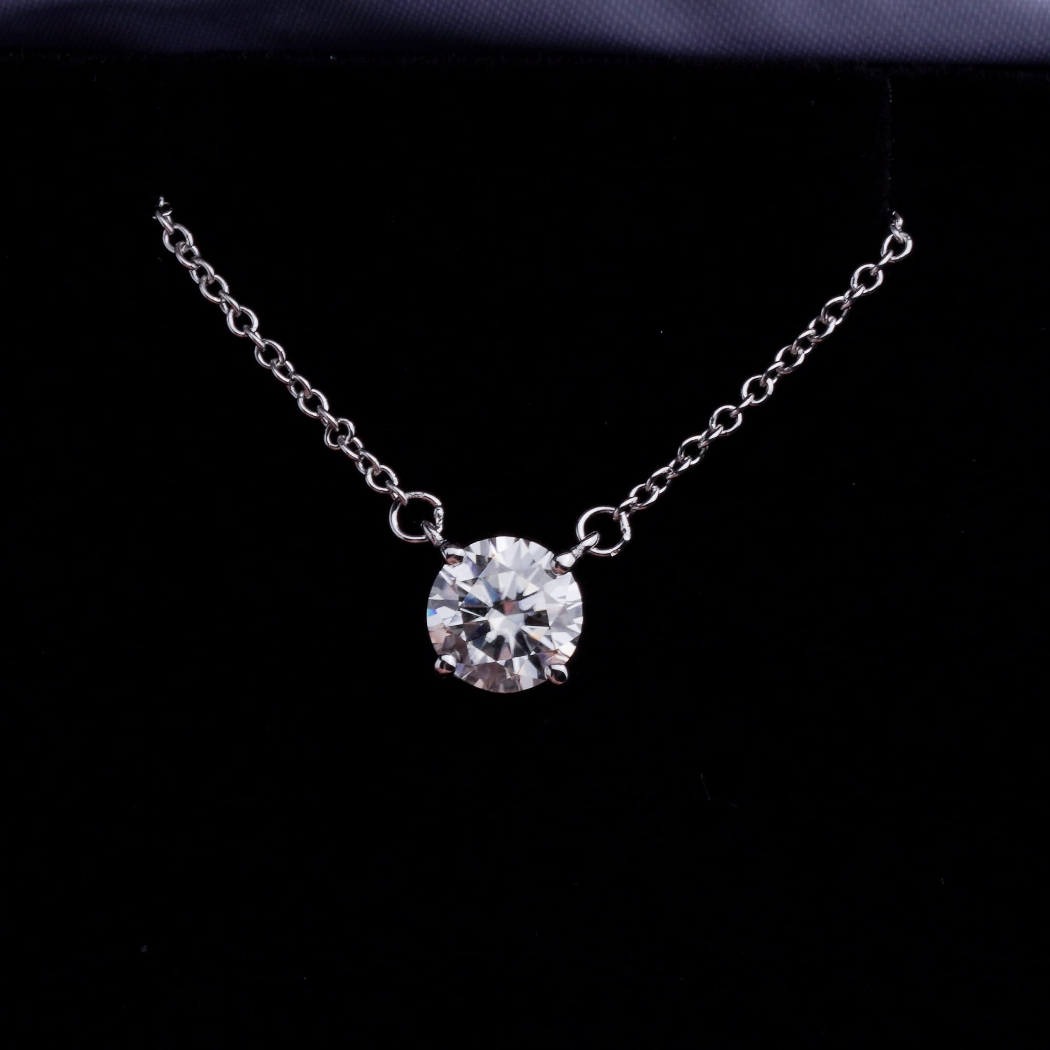 Moissanite Solitaire Necklace