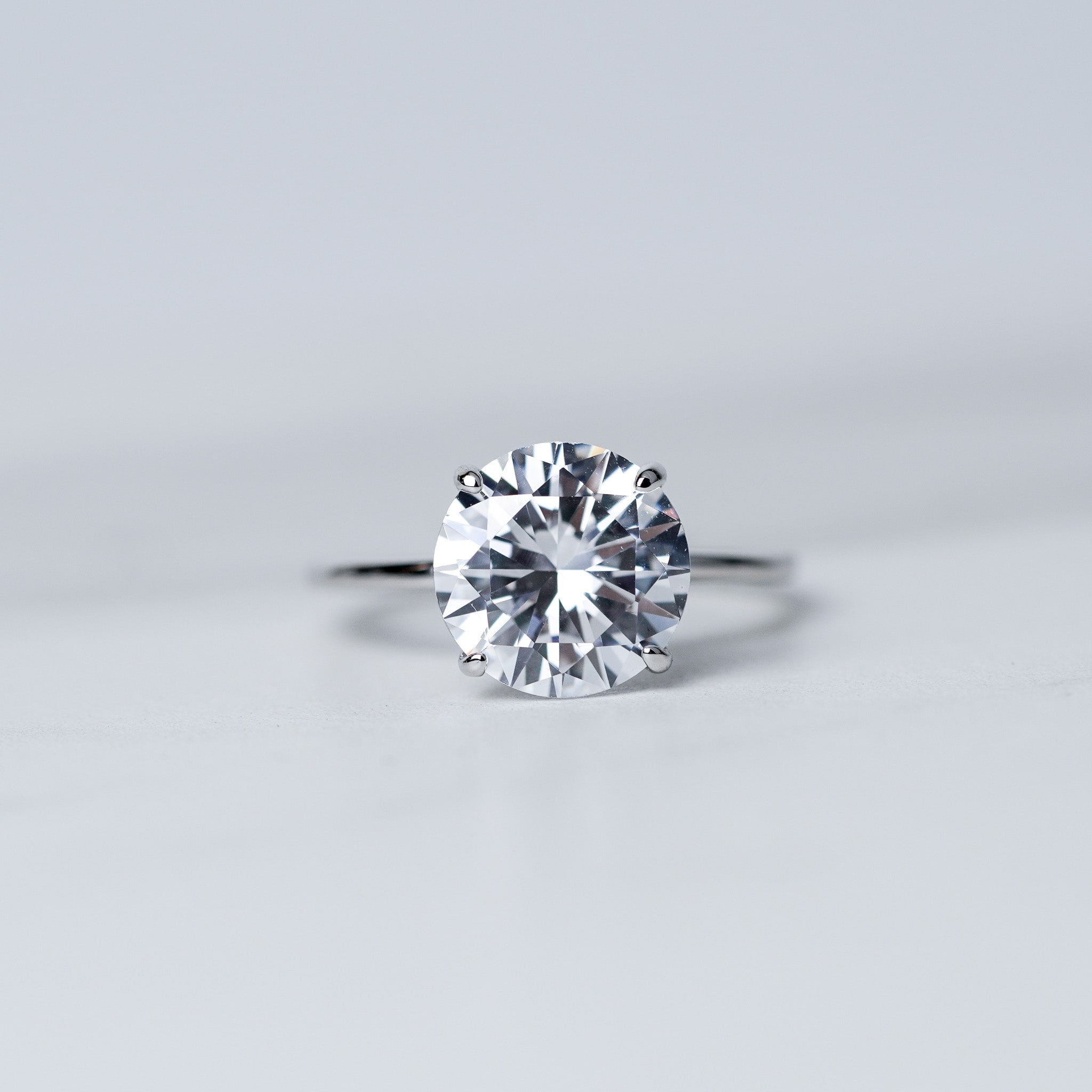 Round Solitaire Ring | 4ct