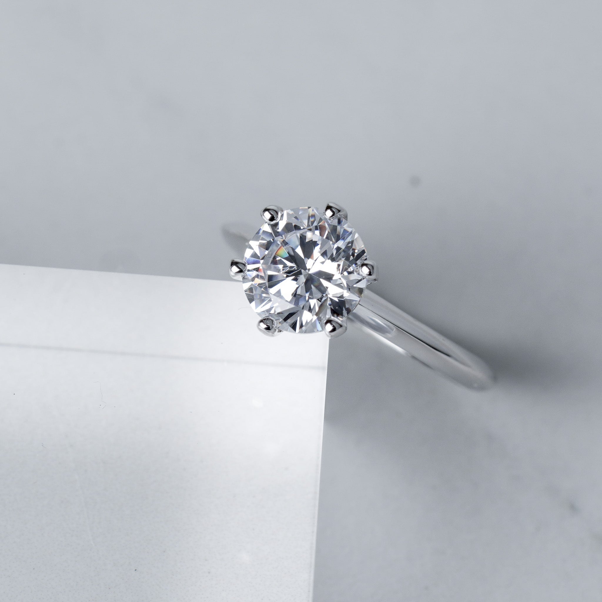 Round Solitaire Engagement Ring