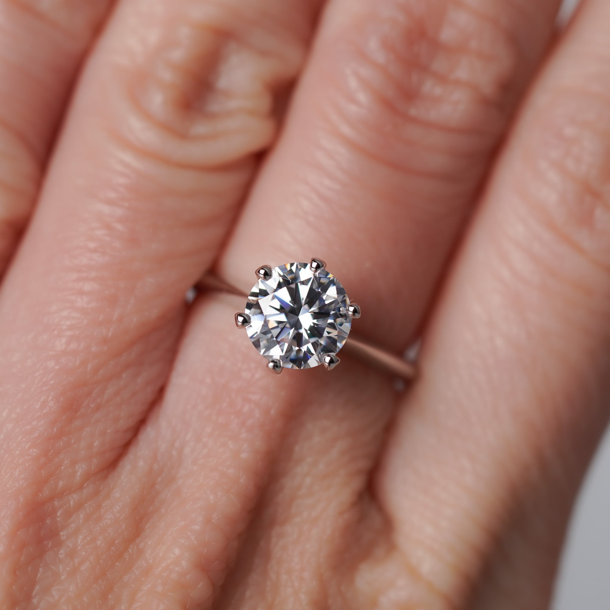 Round Solitaire Engagement Ring