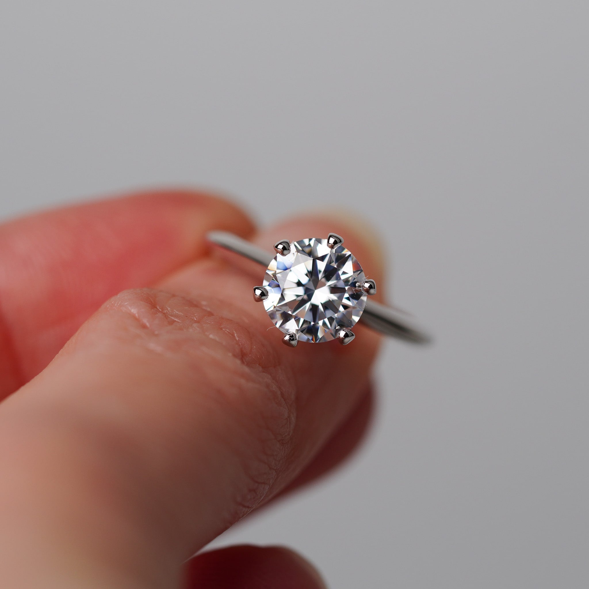 Round Solitaire Engagement Ring