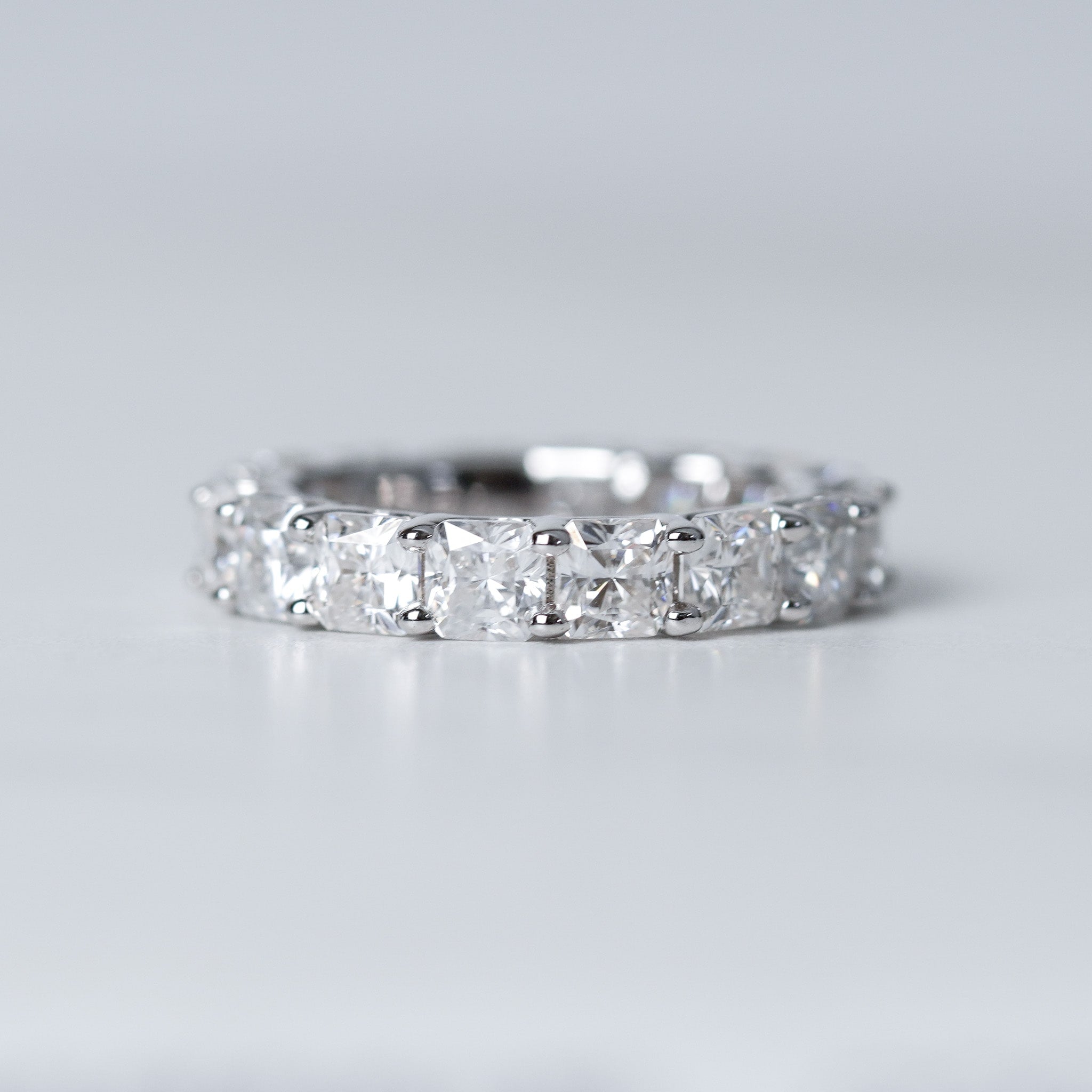 Moissanite Wedding Band