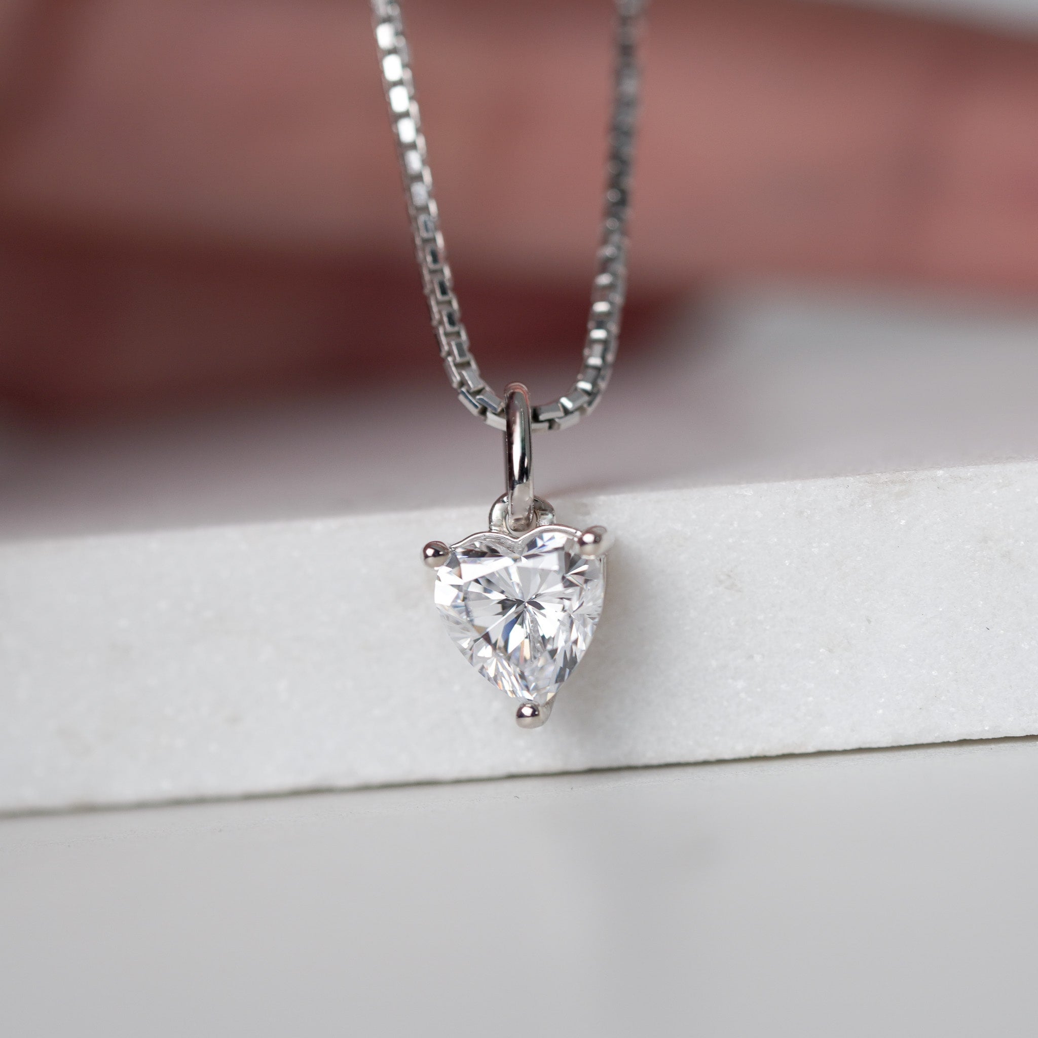 Heart Solitaire Necklace