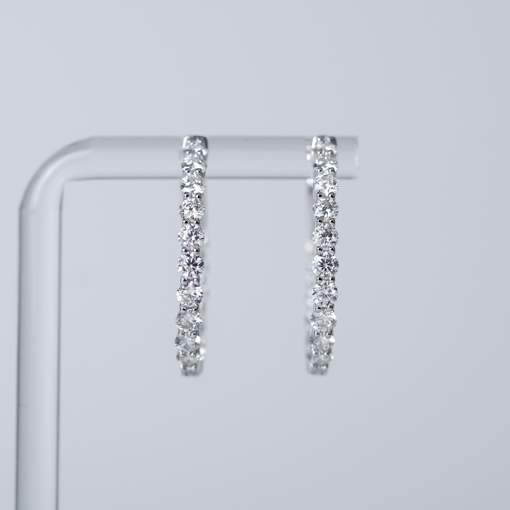 Moissanite Big Hoop Earrings