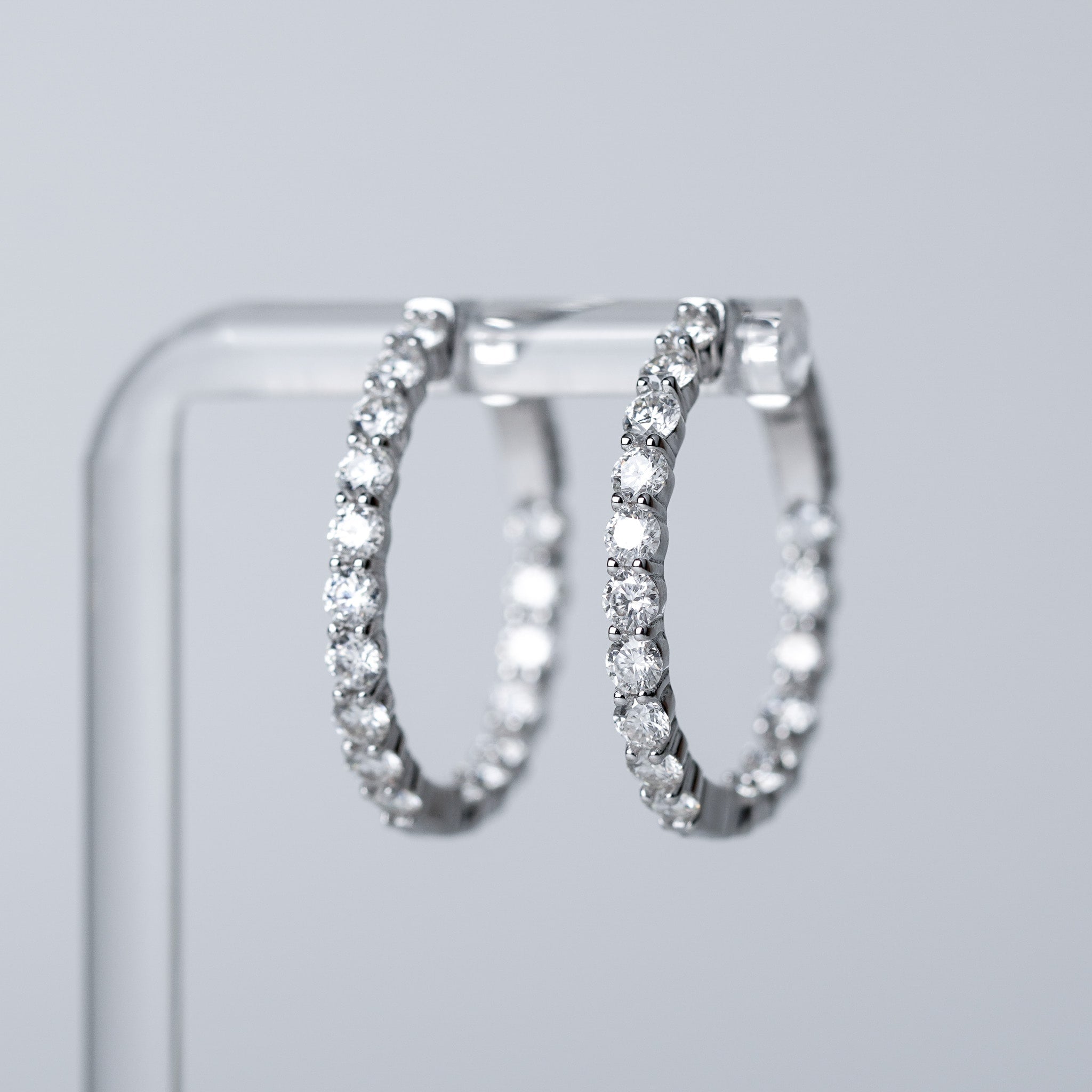 Moissanite Big Hoop Earrings