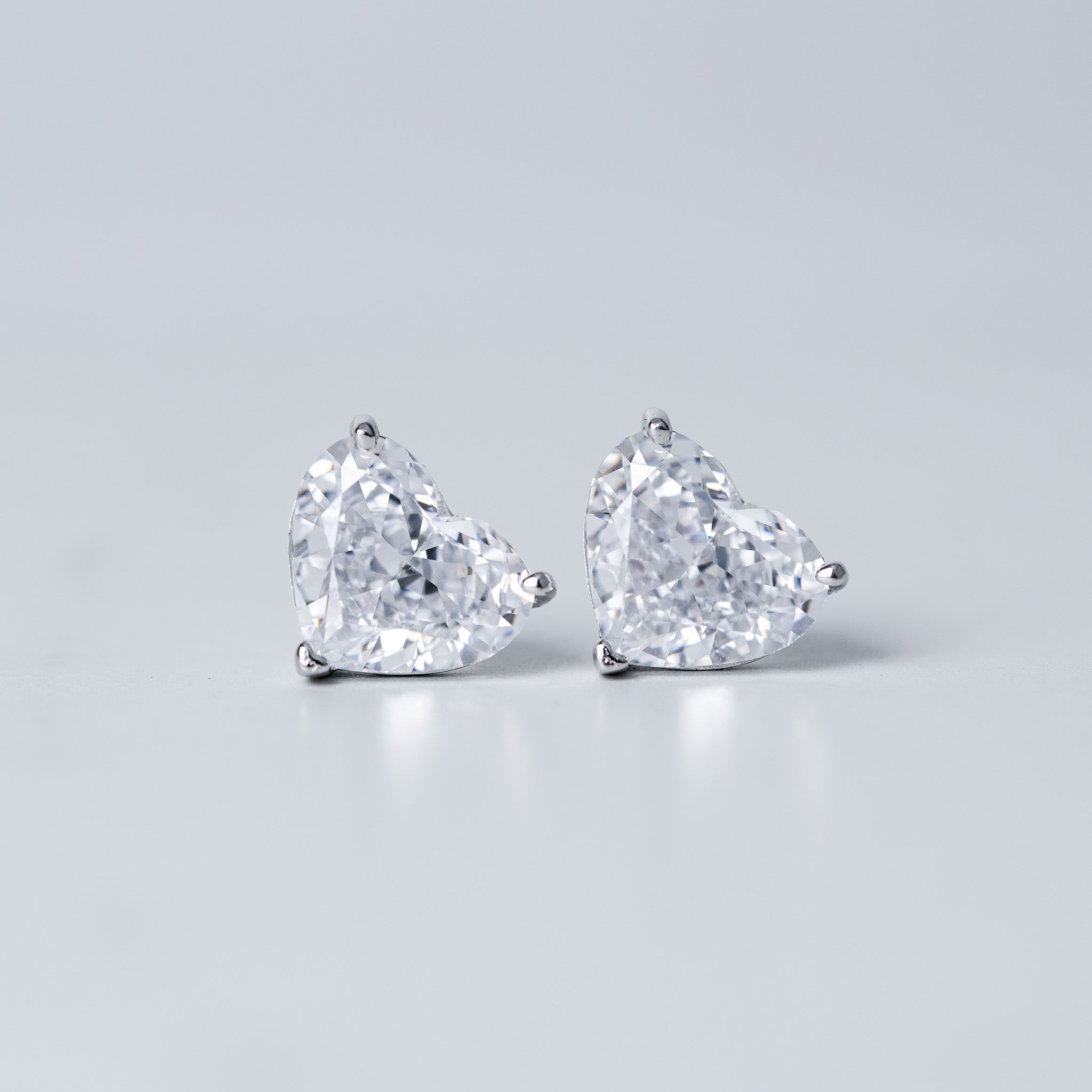 Radiant Heart Earrings | Simulated Diamond