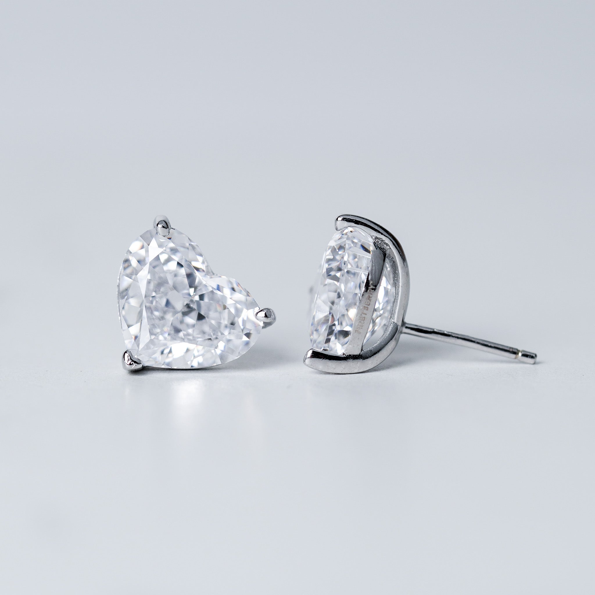 Radiant Heart Earrings | Simulated Diamond