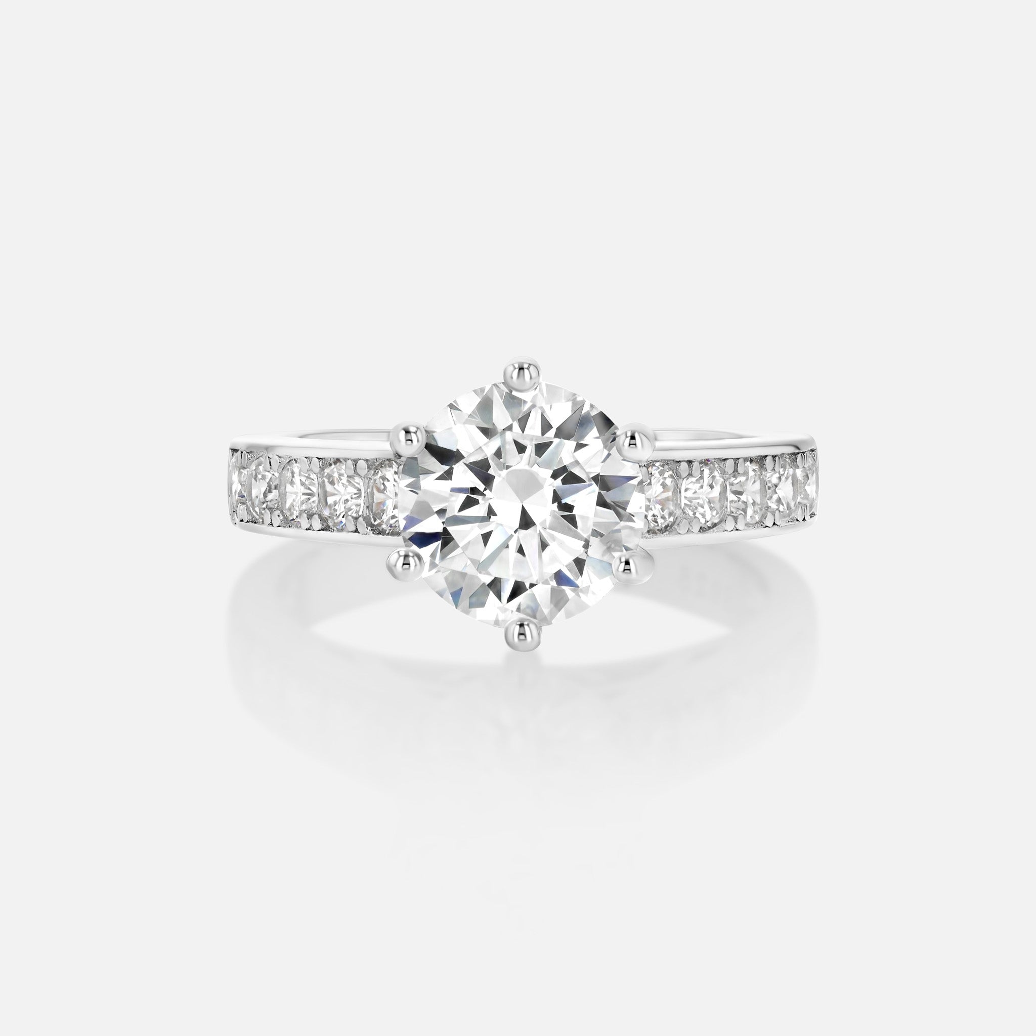 Moissanite Queen Ring - 2 ct